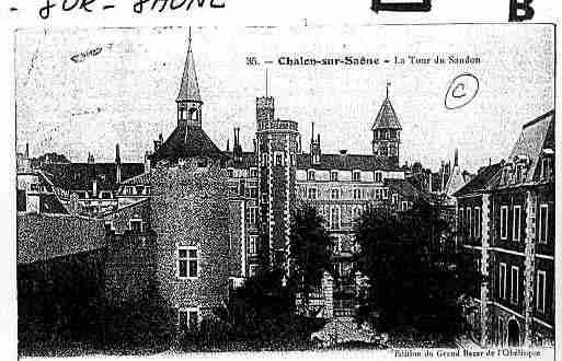 Ville de CHALONSURSAONE Carte postale ancienne