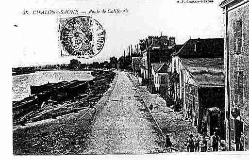 Ville de CHALONSURSAONE Carte postale ancienne