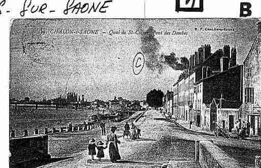 Ville de CHALONSURSAONE Carte postale ancienne