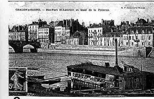 Ville de CHALONSURSAONE Carte postale ancienne