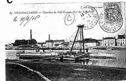 Ville de CHALONSURSAONE Carte postale ancienne