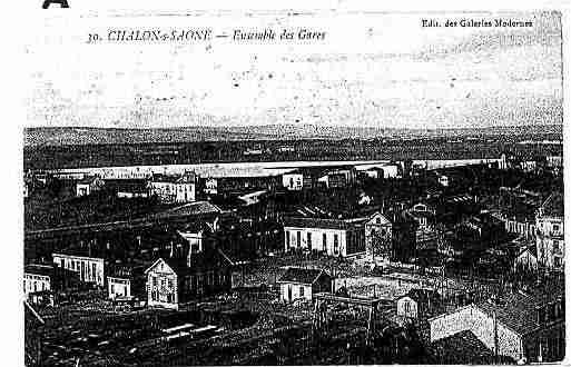 Ville de CHALONSURSAONE Carte postale ancienne