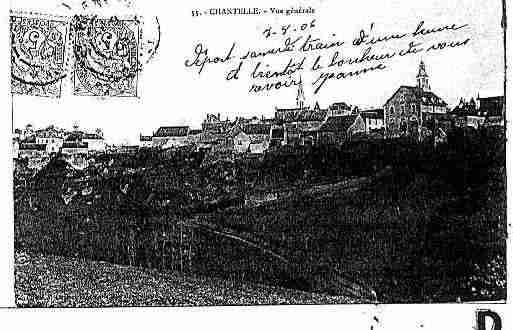 Ville de CHANTELLE Carte postale ancienne
