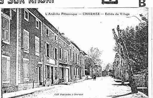 Ville de CHARMESSURRHONE Carte postale ancienne