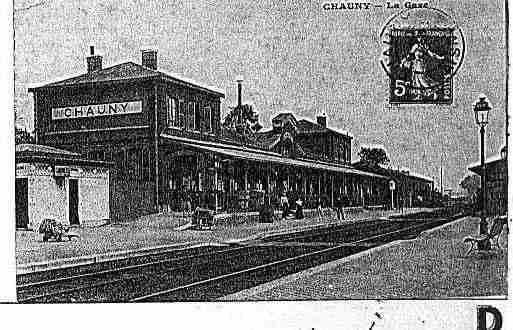 Ville de CHAUNY Carte postale ancienne