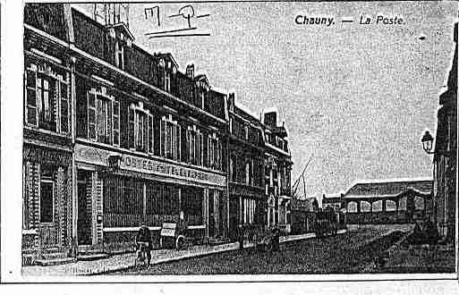 Ville de CHAUNY Carte postale ancienne