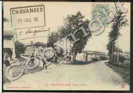 Ville de CHAVANGES Carte postale ancienne