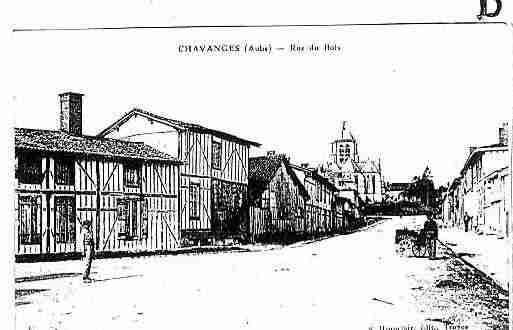 Ville de CHAVANGES Carte postale ancienne