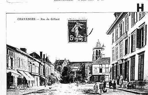 Ville de CHAVANGES Carte postale ancienne