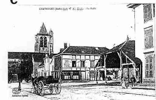 Ville de CHAVANGES Carte postale ancienne