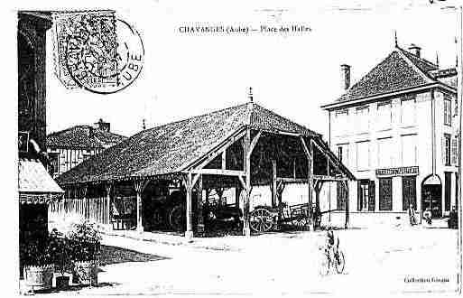 Ville de CHAVANGES Carte postale ancienne