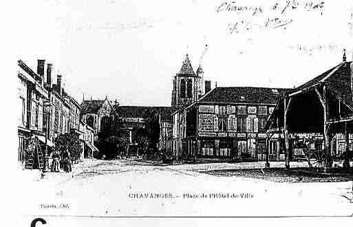 Ville de CHAVANGES Carte postale ancienne