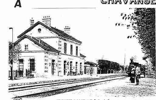 Ville de CHAVANGES Carte postale ancienne