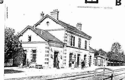 Ville de CHAVANGES Carte postale ancienne