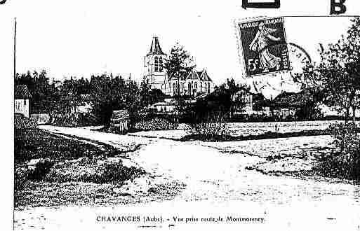 Ville de CHAVANGES Carte postale ancienne