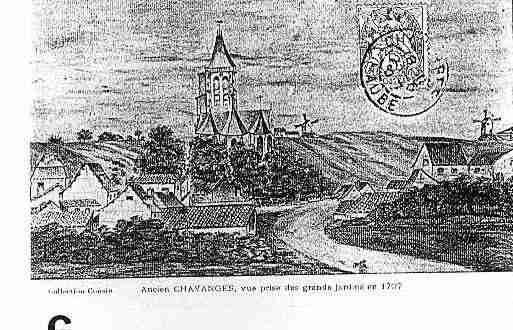 Ville de CHAVANGES Carte postale ancienne