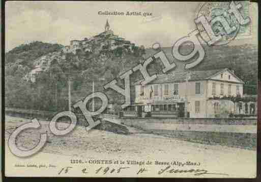 Ville de CONTES Carte postale ancienne