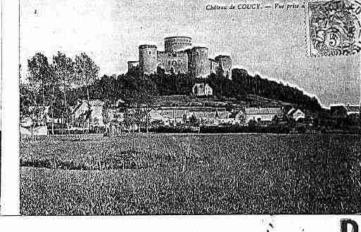 Ville de COUCYLECHATEAUAUFFRIQUE Carte postale ancienne