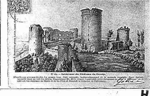 Ville de COUCYLECHATEAUAUFFRIQUE Carte postale ancienne