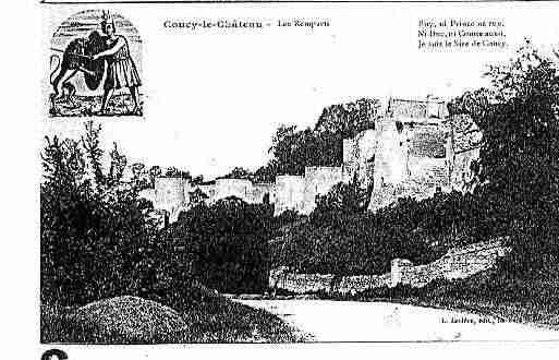 Ville de COUCYLECHATEAUAUFFRIQUE Carte postale ancienne