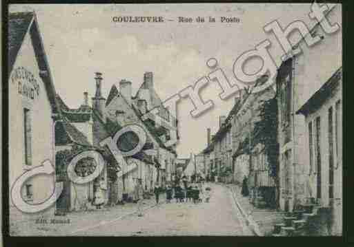 Ville de COULEUVRE Carte postale ancienne