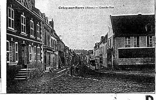 Ville de CRECYSURSERRE Carte postale ancienne