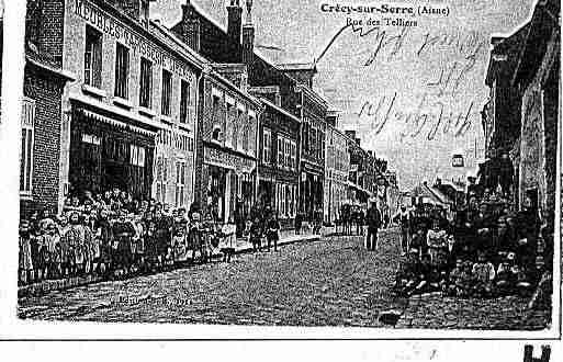 Ville de CRECYSURSERRE Carte postale ancienne