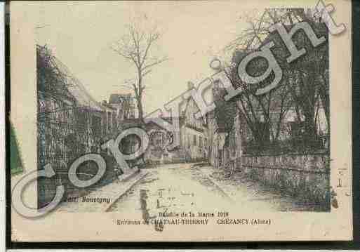 Ville de CREZANCY Carte postale ancienne