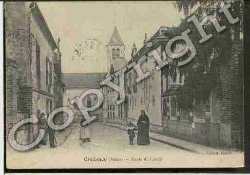 Ville de CREZANCY Carte postale ancienne