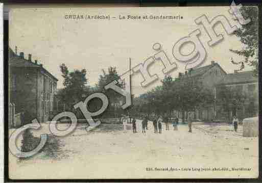 Ville de CRUAS Carte postale ancienne