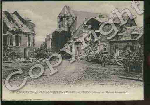 Ville de CUGNY Carte postale ancienne