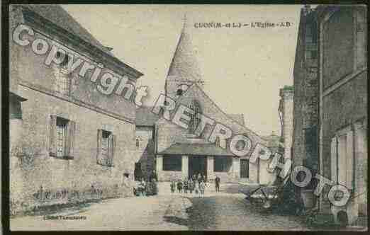 Ville de CUON Carte postale ancienne