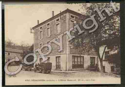 Ville de DESAIGNES Carte postale ancienne