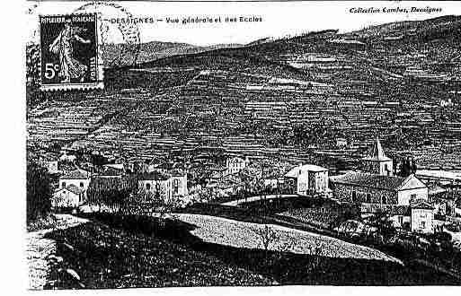 Ville de DESAIGNES Carte postale ancienne