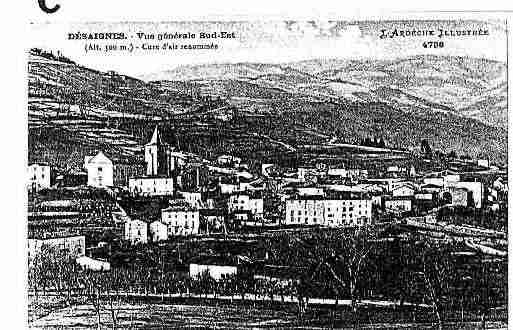 Ville de DESAIGNES Carte postale ancienne