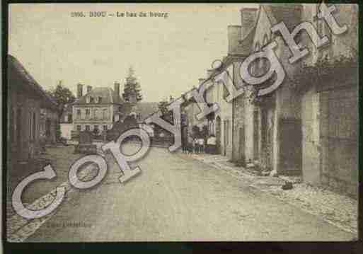 Ville de DIOU Carte postale ancienne