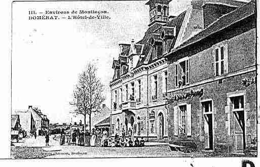 Ville de DOMERAT Carte postale ancienne