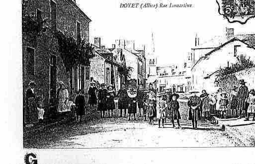 Ville de DOYET Carte postale ancienne