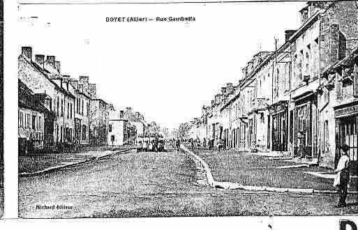 Ville de DOYET Carte postale ancienne