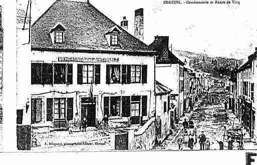 Ville de EBREUIL Carte postale ancienne