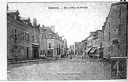 Ville de EBREUIL Carte postale ancienne