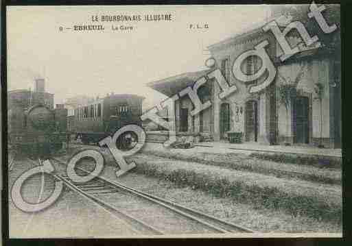 Ville de EBREUIL Carte postale ancienne