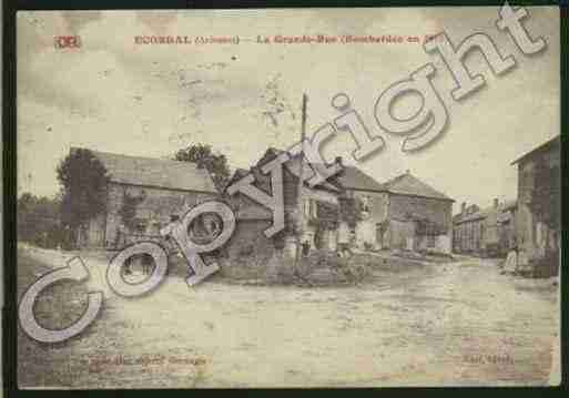 Ville de ECORDAL Carte postale ancienne