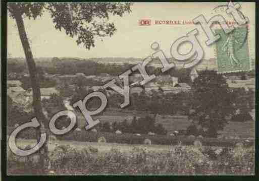 Ville de ECORDAL Carte postale ancienne