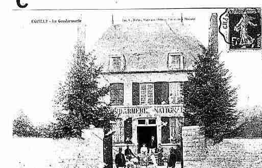 Ville de EGUILLYSBOIS Carte postale ancienne