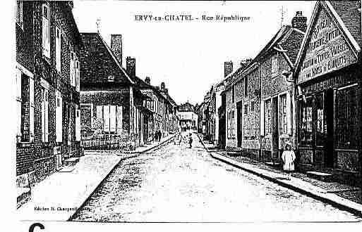 Ville de ERVYLECHATEL Carte postale ancienne