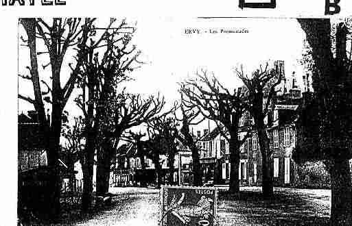 Ville de ERVYLECHATEL Carte postale ancienne