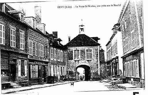 Ville de ERVYLECHATEL Carte postale ancienne