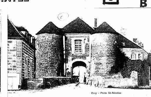 Ville de ERVYLECHATEL Carte postale ancienne