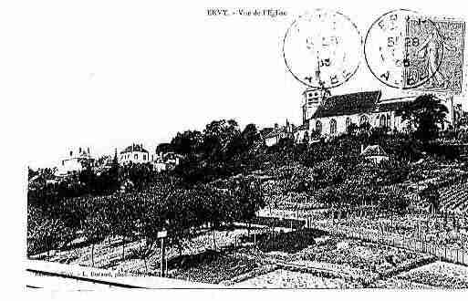 Ville de ERVYLECHATEL Carte postale ancienne